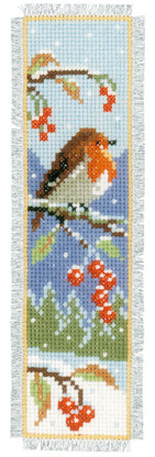 Vervaco Robins Cross Stitch Bookmarks Kit (Set of 2) - 6cm x 20cm