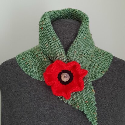 Poppy button scarf