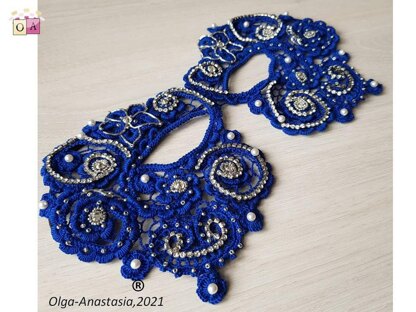 Carnival blue lace mask