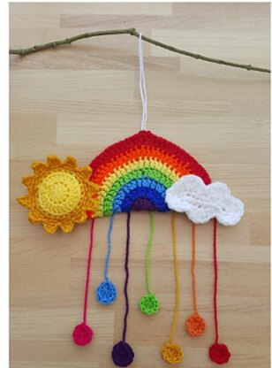 Rainbows and sunshine Wall hanging