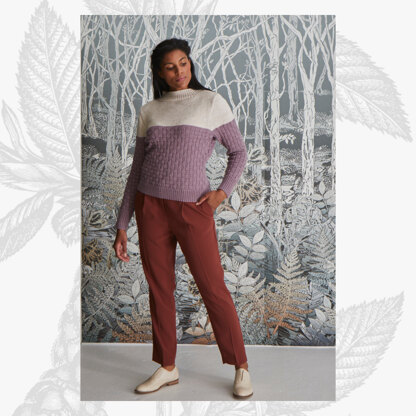 "Rosie Fitted Roll Neck" - Jumper Knitting Pattern For Women in Willow & Lark Ramble by Willow & Lark