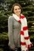 Candy Cane Cable Scarf