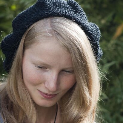 Slouchie Cherry Beret - knitting pattern