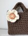 Girls crochet flower bag purse