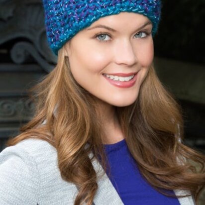 Blissful Ear Warmer in Red Heart Reflective - LW3999