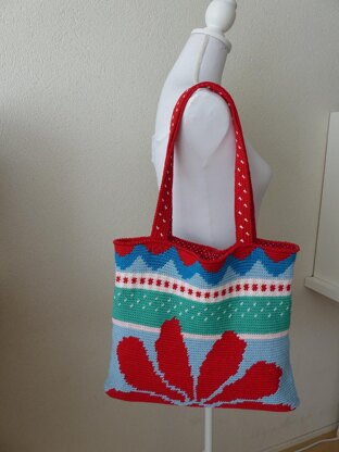 Red sunflower bag