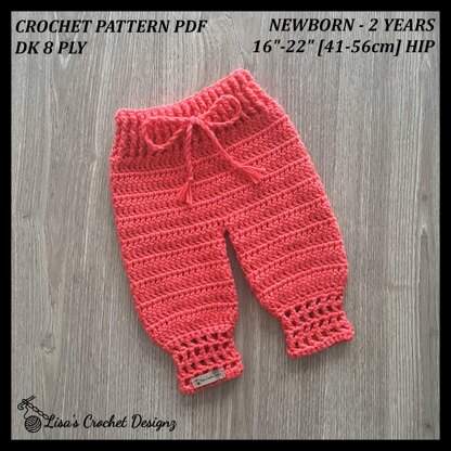 Coral Baby Pants