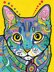Dimensions Pencil Works Color By Number Kit 9"X12" - Colorful Cat