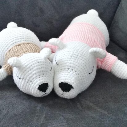 Amigurumi ours et ourson