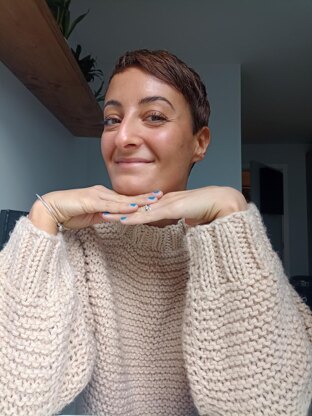 Super simple garter sweater