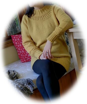 Golden Fall Top Down Sweater