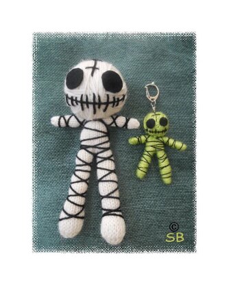 Mummy voodoo doll and key ring