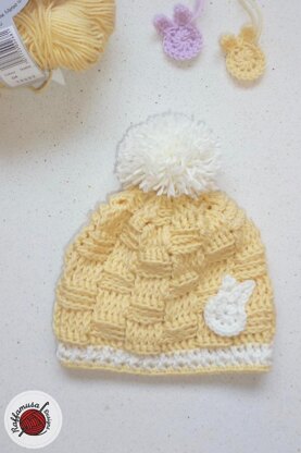 Basket Weave Baby Beanie