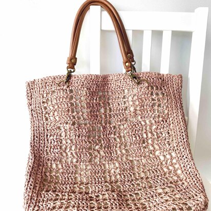 Raffia tote bag