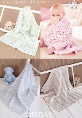 Blankets in Sirdar Snuggly Spots DK - 4564