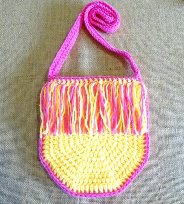 Girls Crochet Tassel bag