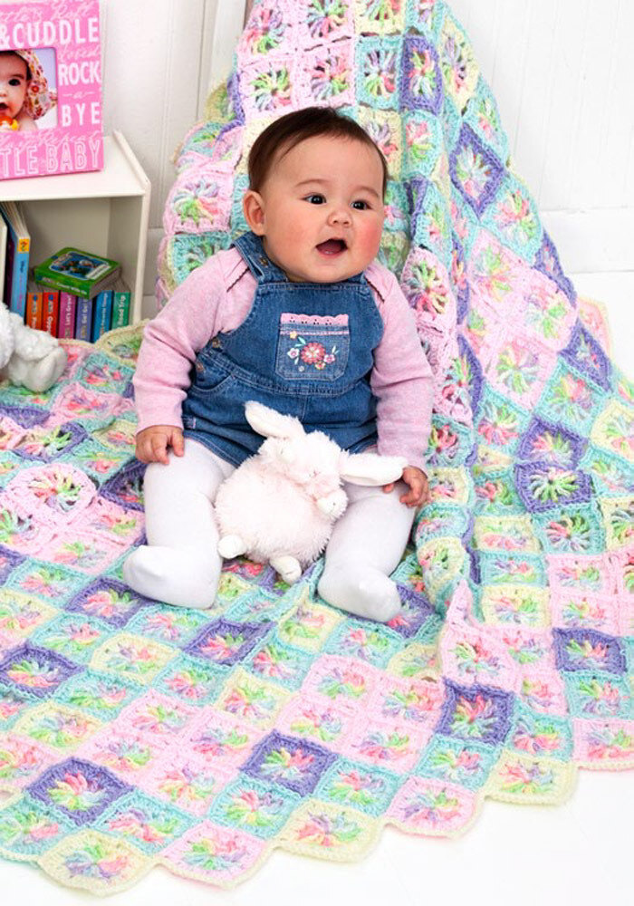 Red heart baby online blanket