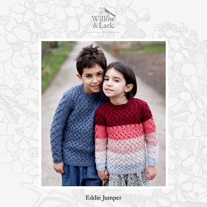 Eddie Jumper - Sweater Knitting Pattern for Boys & Girls in Willow & Lark Poetry