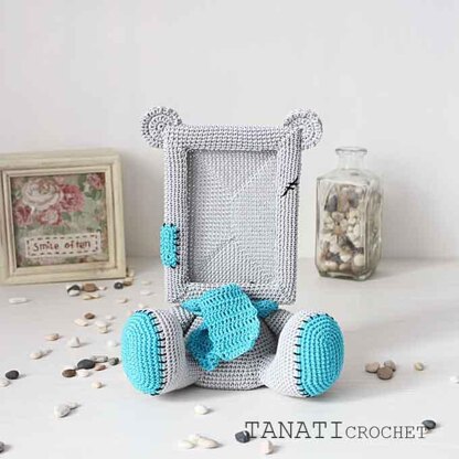 Crochet Pattern of Photo Frame TEDDY BEAR