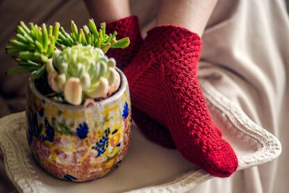 Red Moss Socks