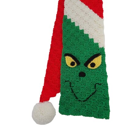 Green Meany Grouch Scarf