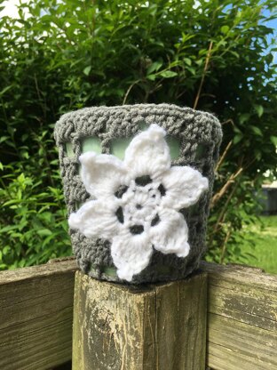 Flower Lace Planter Covers