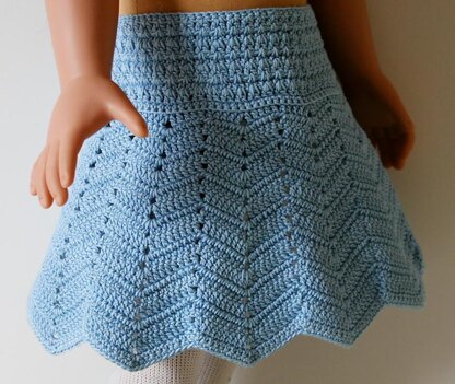 Chevron skirt for 18" dolls