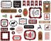 Echo Park Paper Echo Park Cardstock Ephemera 33/Pkg - Icons, A Lumberjack Christmas