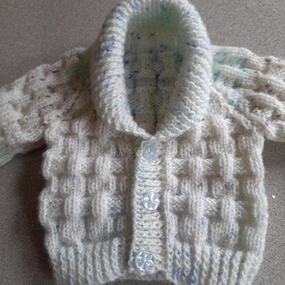 Shawl Collar Baby Cardigan