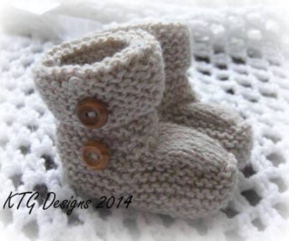 Unisex baby booties