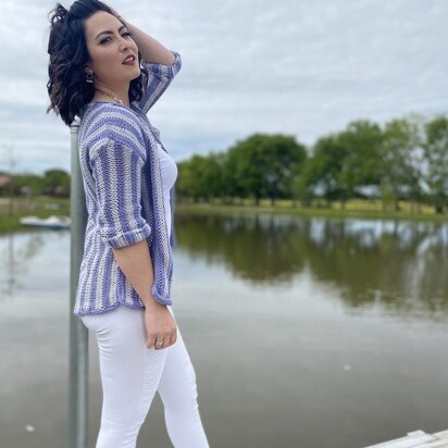 Boater Striped Cardigan