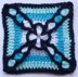 Crochet Granny Square Floral Block Motif LD-0120