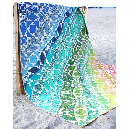 Tula Pink Rainbow Waves Quilt - Downloadable PDF
