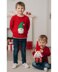 Gnome motif sweater with Christmas hat & toy