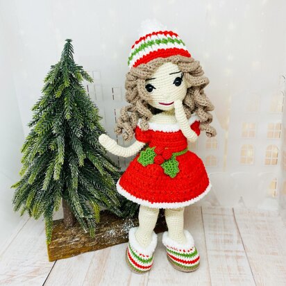 Amigurumi Doll with clothes, crochet doll pattern