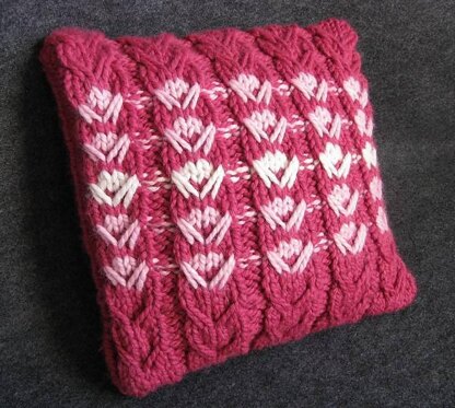 Slip Stitch Flower Pillow