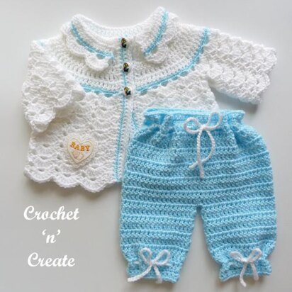 Newborn Coat and Bloomers Set