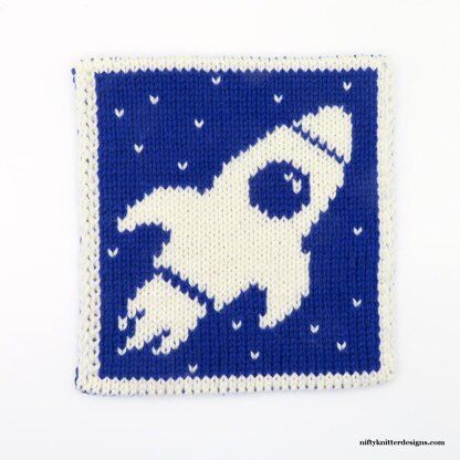 Rocket Ship Potholder