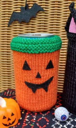 Halloween Can Cosy Knitting Pattern