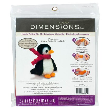 Dimensions Penguin Needle Felting Kit