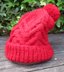 Child's Cable Bobble Hat