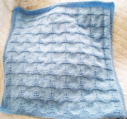 Easy knitting pattern for 2 Blankets 20 x 25"