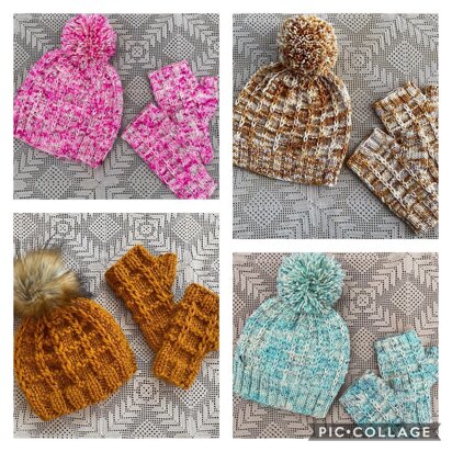 Cozy Hearth Hat Set