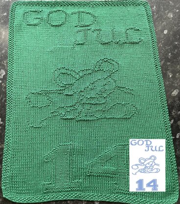 Nr. 672 14. Mouse God Jul guest towel