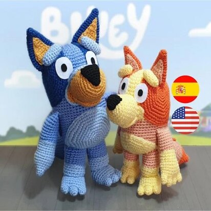 Bluey y Bingo Amigurumi