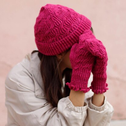 Twisted Mittens&Hat