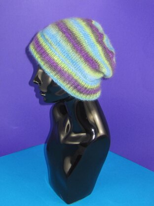 Angel Prints Mohair Slouch Hat