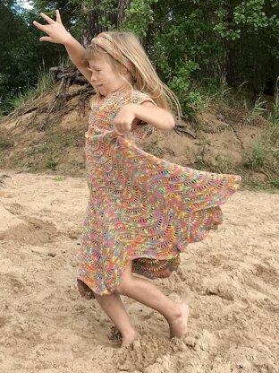 Rainbow Dress For Little Miss