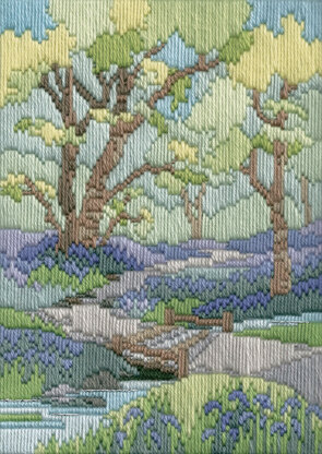 Derwentwater Designs Spring Walk Long Stitch Kit - 17 x 24cm