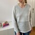 Ripple Stripes V-neck